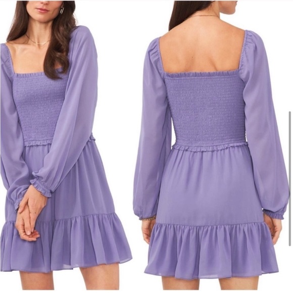 🔥CLEARANCE🔥 Cute Lilac Frilly Summer Dress Sz S - Picture 1 of 4